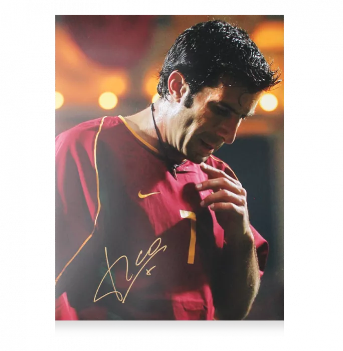 Luis Figo Official 2002 FIFA World Cup™ Signed Portugal Photo: Seleção Legend