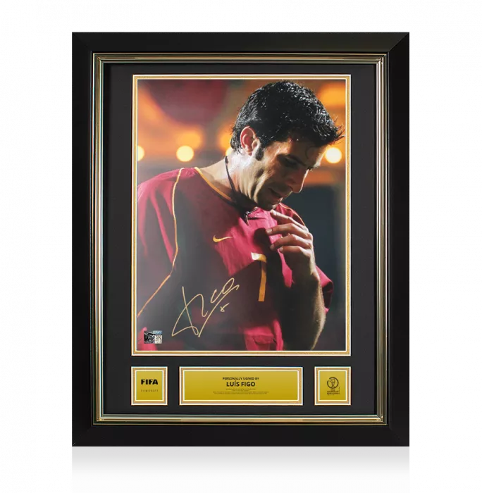 Luis Figo Official 2002 FIFA World Cup™ Signed Portugal Photo: Seleção Legend