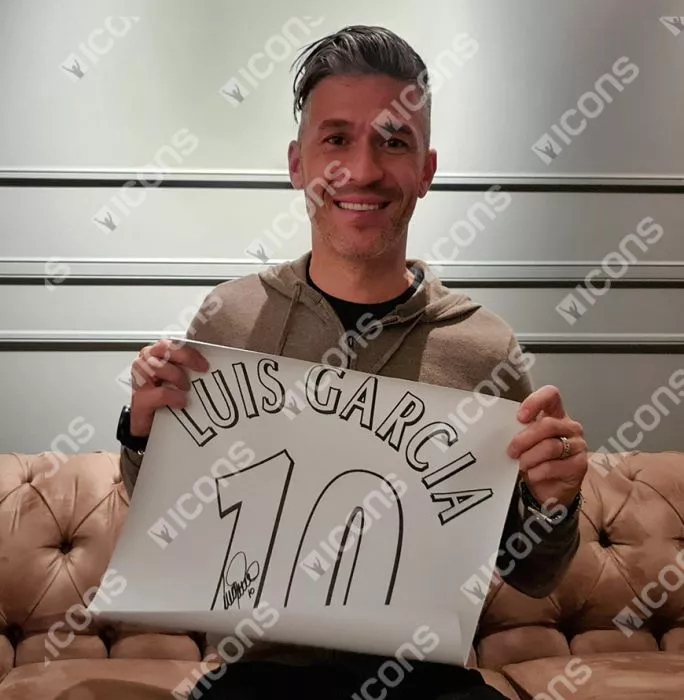 Luis Garcia Back Signed Liverpool FC 2005 Home Shirt In Classic Frame