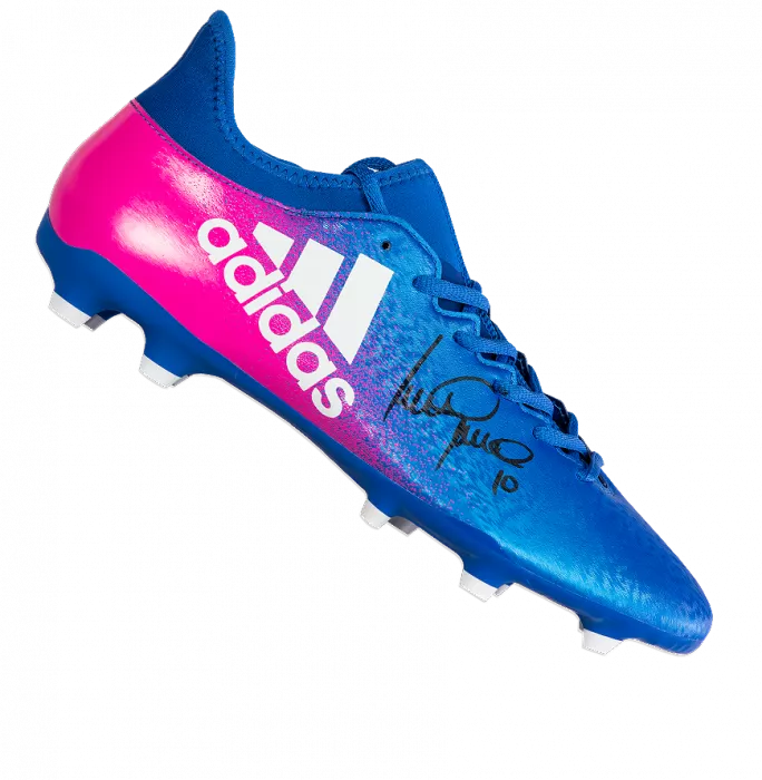 Luis Garcia Signed Blue and Pink Adidas X Techfit Boot