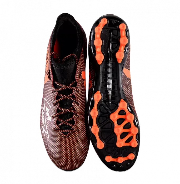 Luis Suarez Signed Burnt Orange Adidas X 17.3 Boot