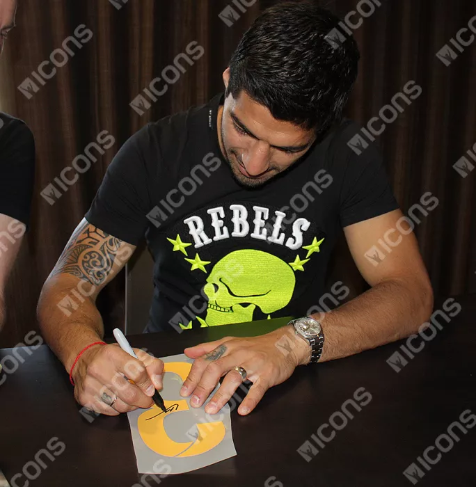 Luis Suarez Signed FC Barcelona Home Shirt: 283 Goals Special Edition