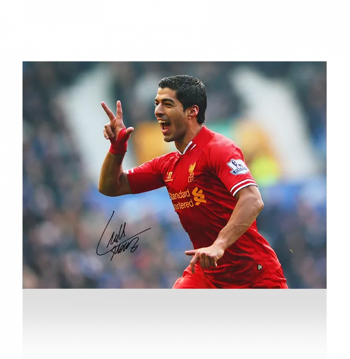 Luis Suarez Signed Liverpool Photo: Goal vs Everton