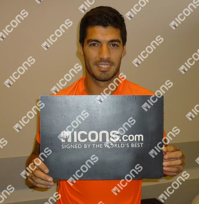 Luis Suarez Signed White And Silver Adidas X 15.4 Boot In Bubble Frame: Option 1