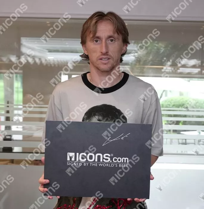 Luka Modric Back Signed Authentic Real Madrid 2024-25 Home Shirt In Deluxe Packaging
