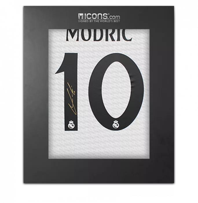 Luka Modric Back Signed Authentic Real Madrid 2024-25 Home Shirt In Deluxe Packaging