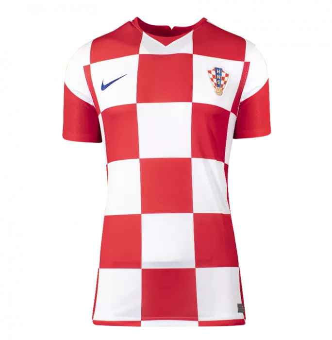 Luka Modric Back Signed Croatia 2020-21 Home Shirt With Fan Style Number In Classic Frame