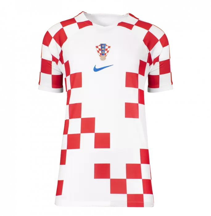 Luka Modric Back Signed Croatia 2022-23 Home Shirt In Hero Frame: Option 1