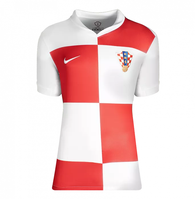 Luka Modric Back Signed Croatia 2024 Home Shirt In Hero Frame: Option 1