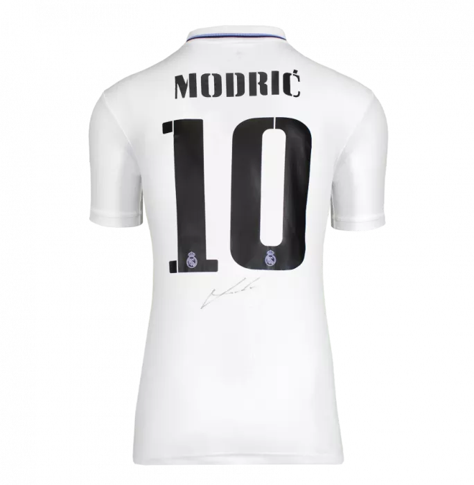 Luka Modric Back Signed Real Madrid 2022-23 Home Shirt