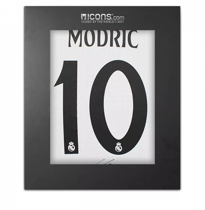 Luka Modric Back Signed Real Madrid 2024-25 Home Shirt In Deluxe Packaging