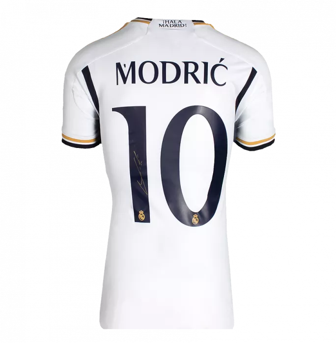 Luka Modric Official Ballon D'Or™ Back Signed And Hero Framed Real Madrid 2023-24 Home Shirt