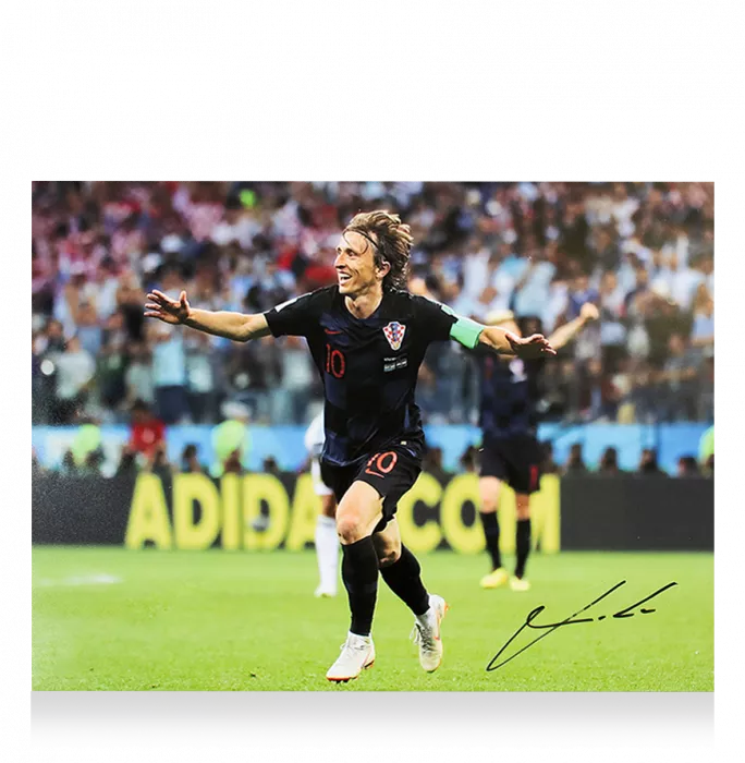 Luka Modric Official Ballon D'Or™ Signed And Framed Croatia Photo: Goal Vs Argentina