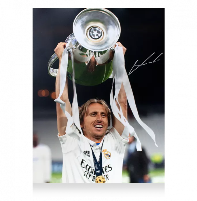 Luka Modric Official Ballon D'Or™ Signed And Framed Real Madrid Photo: 2022 UEFA Champions League Winner