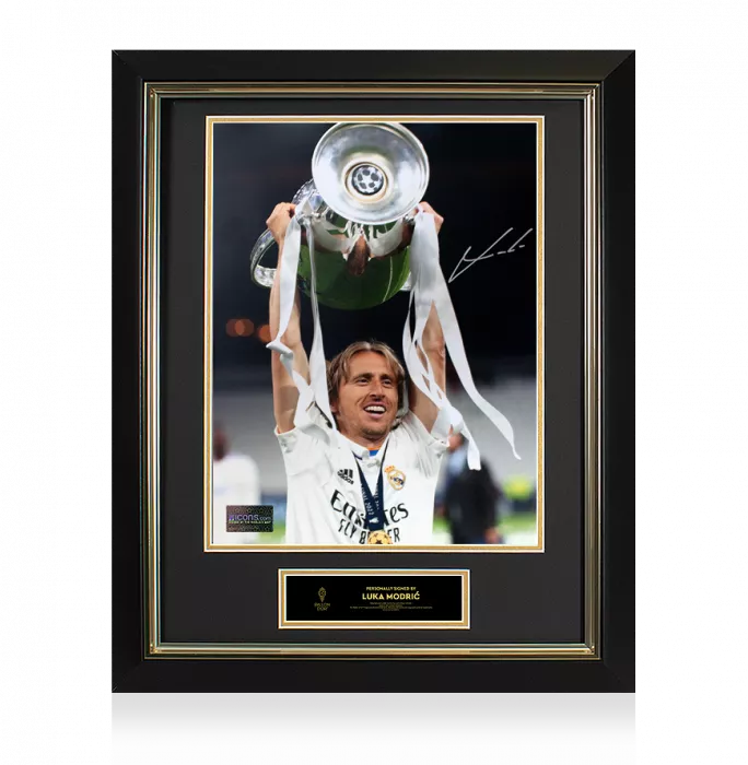 Luka Modric Official Ballon d'Or™ Signed and Framed Real Madrid Photo: 2022 UEFA Champions League Winner