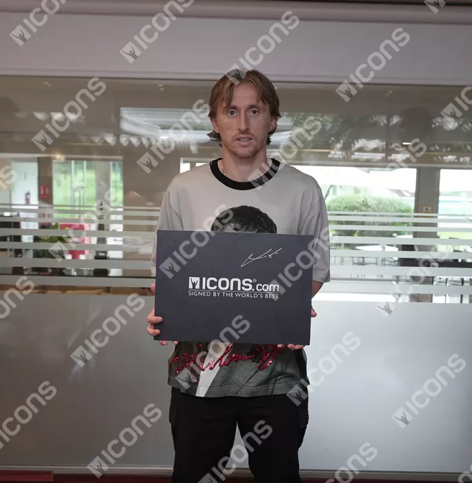 Luka Modric Official Ballon D'Or™ Signed Ballon D'Or Winner Photo
