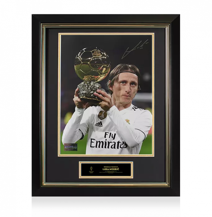Luka Modric Official Ballon d'Or™ Signed Ballon d'Or Winner Photo