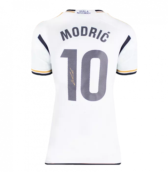 Luka Modric Official UEFA Champions League Back Signed And Hero Framed Real Madrid CF 2023-24 Home Shirt