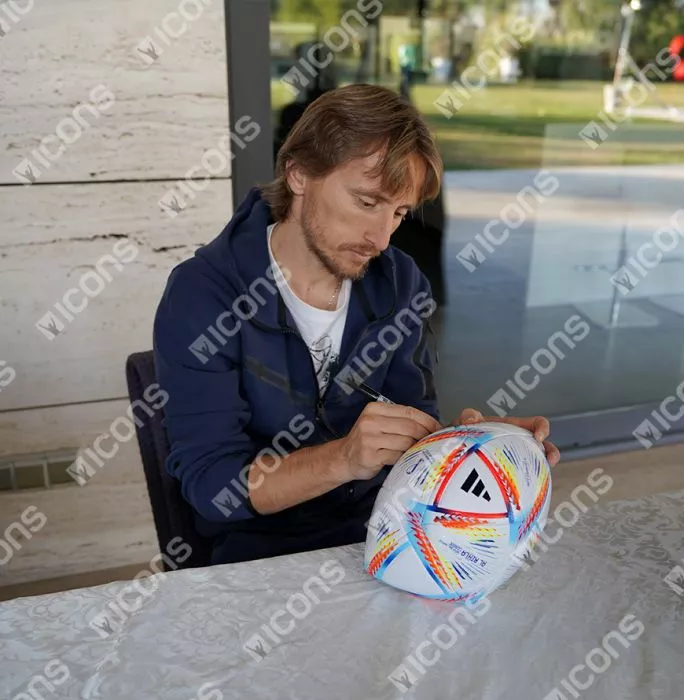Luka Modric Signed 2022 FIFA World Cup Football