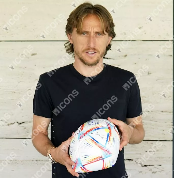 Luka Modric Signed 2022 FIFA World Cup Football