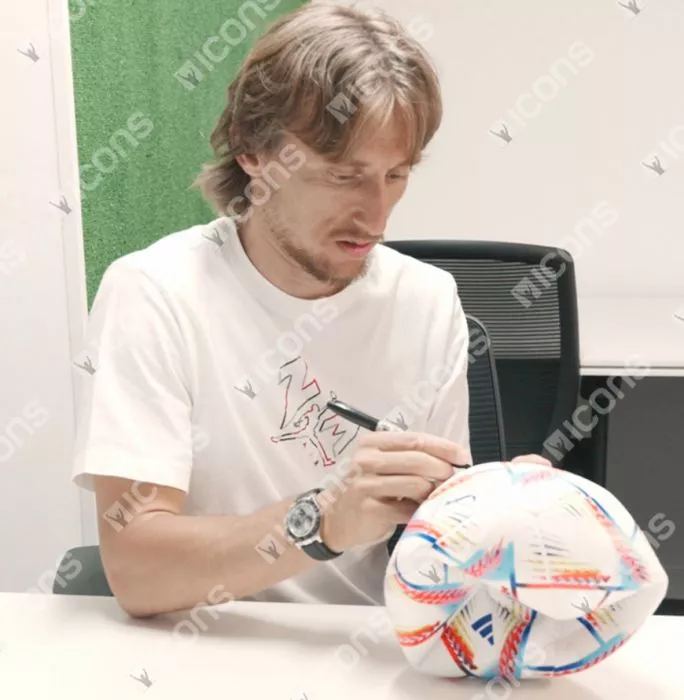 Luka Modric Signed Adidas FIFA World Cup Football