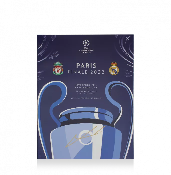 Luka Modric Signed And Framed Programme: 2022 UEFA Champions League Final