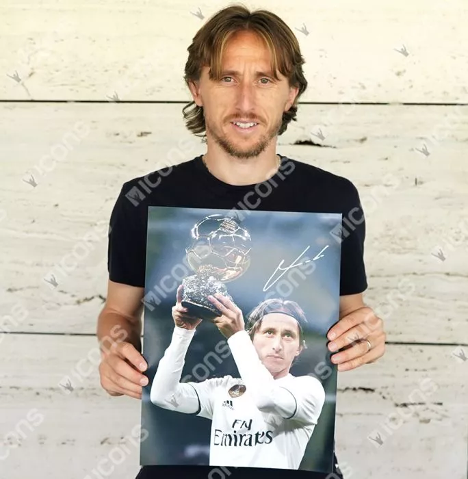 Luka Modric Signed Real Madrid Photo: 2018 Ballon D'Or Winner