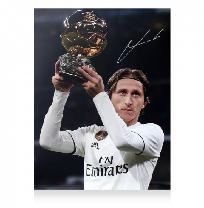 Luka Modric Signed Real Madrid Photo: 2018 Ballon d'Or Winner