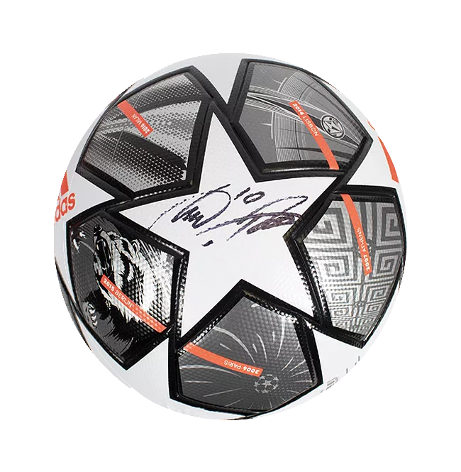 Lukas Podolski Signed UEFA Champions League Football