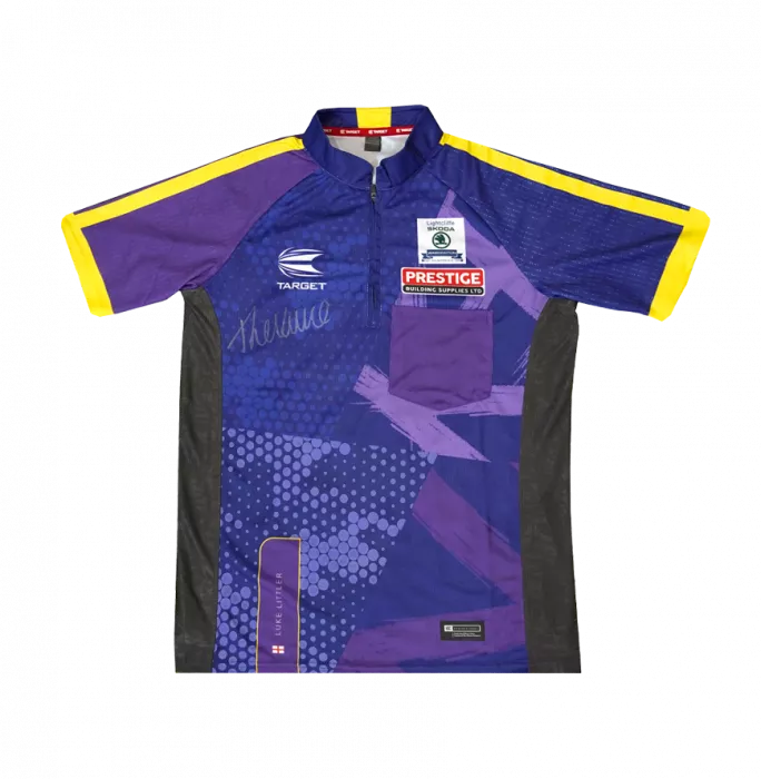 Luke Littler Signed Polo Shirt In Hero Frame: Option 1