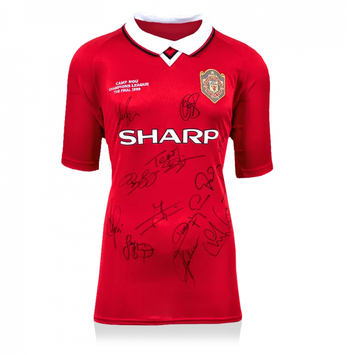 Manchester United 1999 Shirt Signed By 12: UEFA Champions League Winners Special Edition