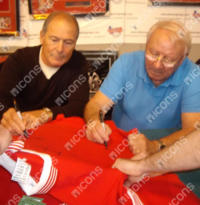 Manchester United Squad Signed 1977 Home Shirt: Signed By Six