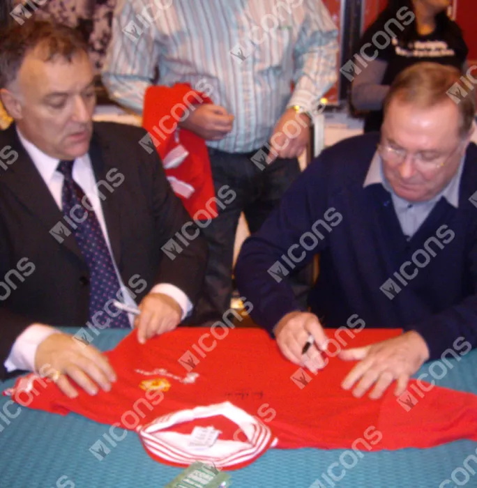 Manchester United Squad Signed 1977 Home Shirt: Signed By Six