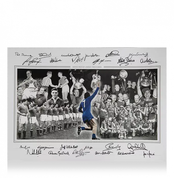Manchester United Squad Signed Print: 24 Red Devils Special Edition