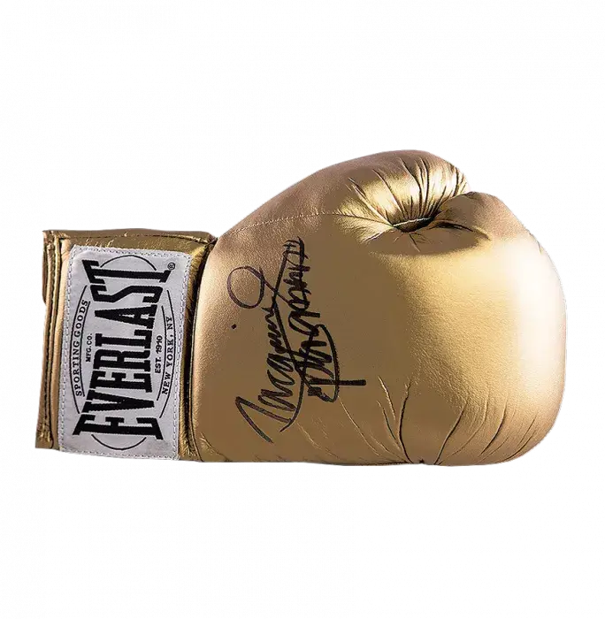 Manny Pacquiao Signed Gold Everlast Boxing Glove