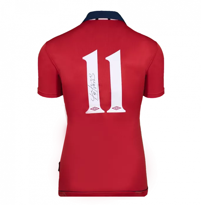 Marcelo Salas Back Signed Chile 2000-01 Home Shirt In Hero Frame: Option 1