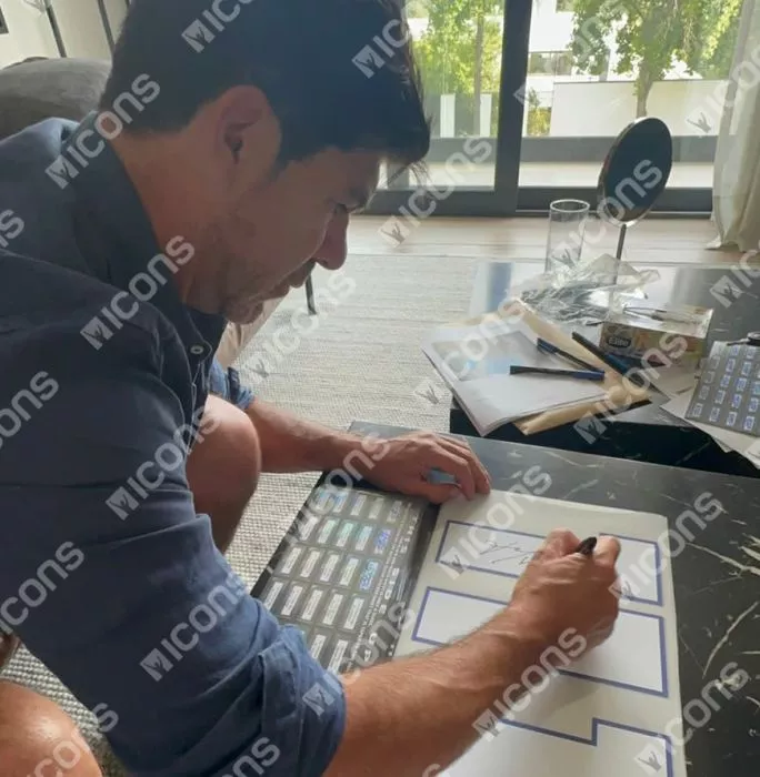 Marcelo Salas Official FIFA World Cup™ Back Signed And Framed Modern Chile Home Shirt