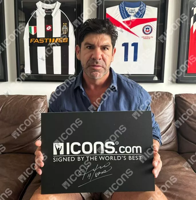 Marcelo Salas Official FIFA World Cup™ Back Signed And Hero Framed Chile 2000-01 Home Shirt