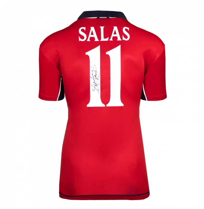 Marcelo Salas Official FIFA World Cup™ Back Signed And Hero Framed Chile 2000-01 Home Shirt