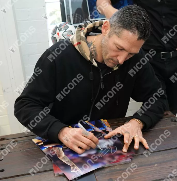 Marco Materazzi Official 2006 FIFA World Cup™ Signed And Framed Italy Photo: 2006 Final Goal Vs France