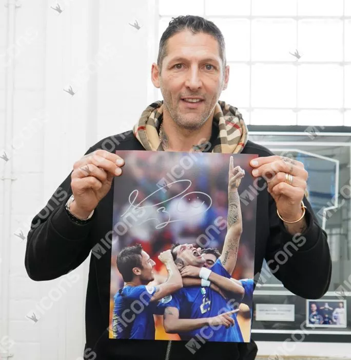 Marco Materazzi Signed Italy Photo: 2006 FIFA World Cup Final Goal Vs France