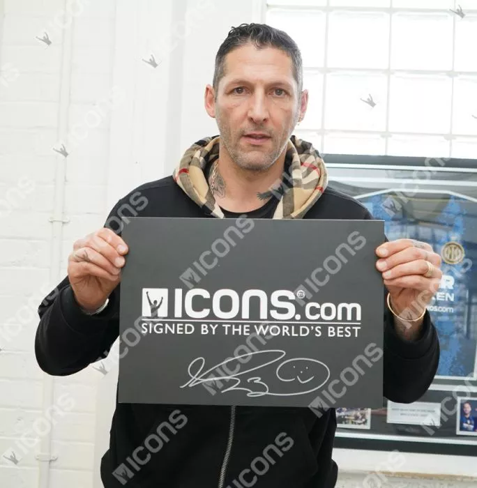 Marco Materazzi Signed Italy Photo In Premium Photo Frame: 2006 FIFA World Cup Winner