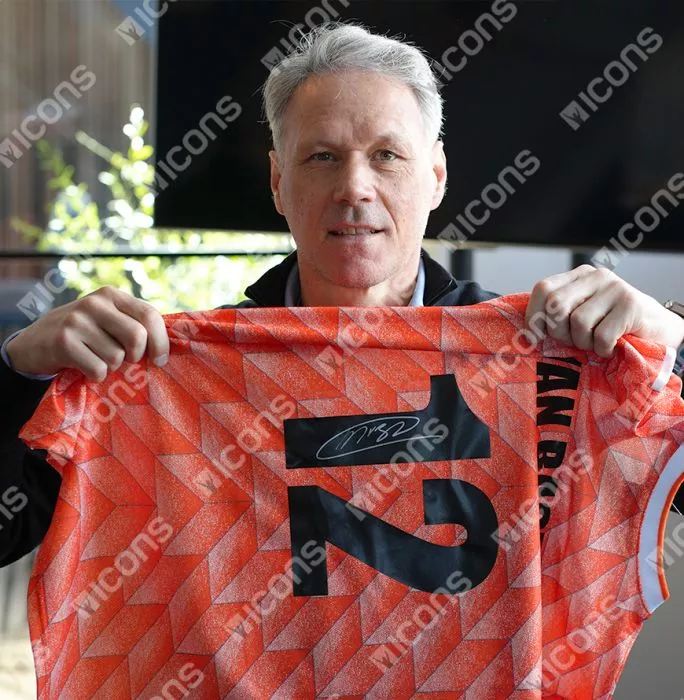 Marco Van Basten Back Signed Netherlands 1988 Home Shirt