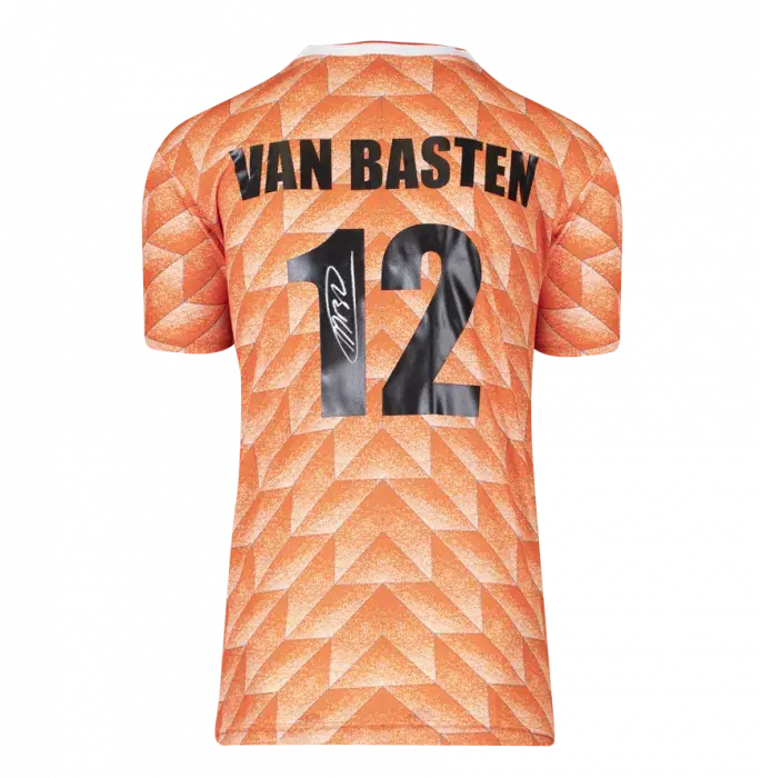 Marco van Basten Back Signed Netherlands 1988 Home Shirt