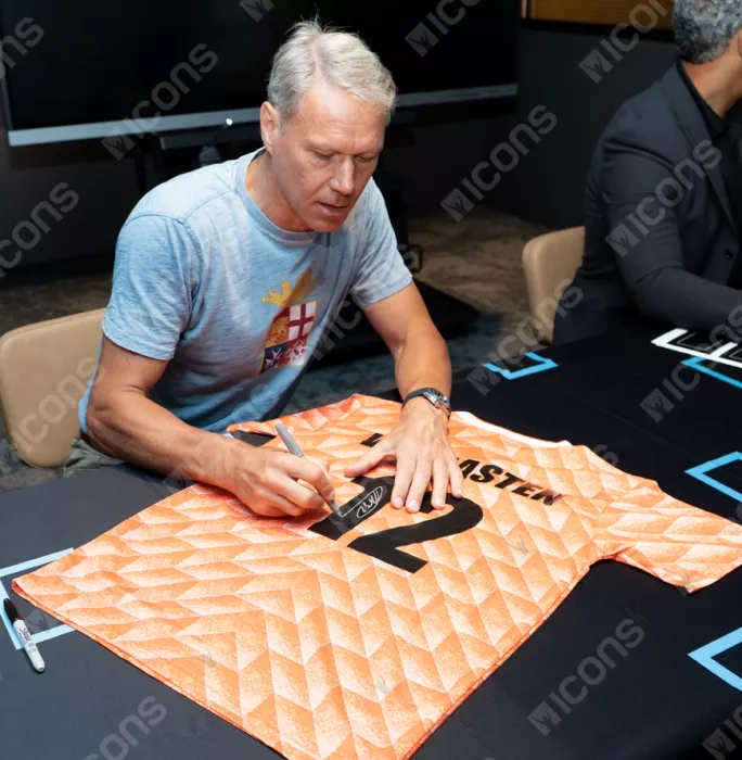 Marco Van Basten Back Signed Netherlands 1988 Home Shirt