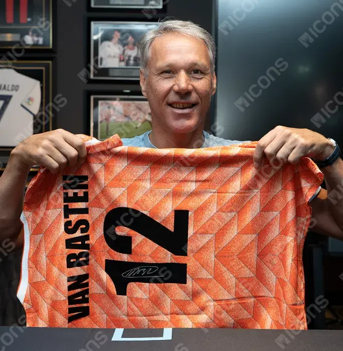 Marco Van Basten Back Signed Netherlands 1988 Home Shirt