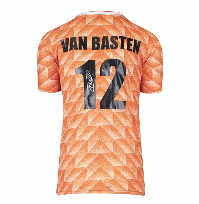 Marco Van Basten Back Signed Netherlands 1988 Home Shirt