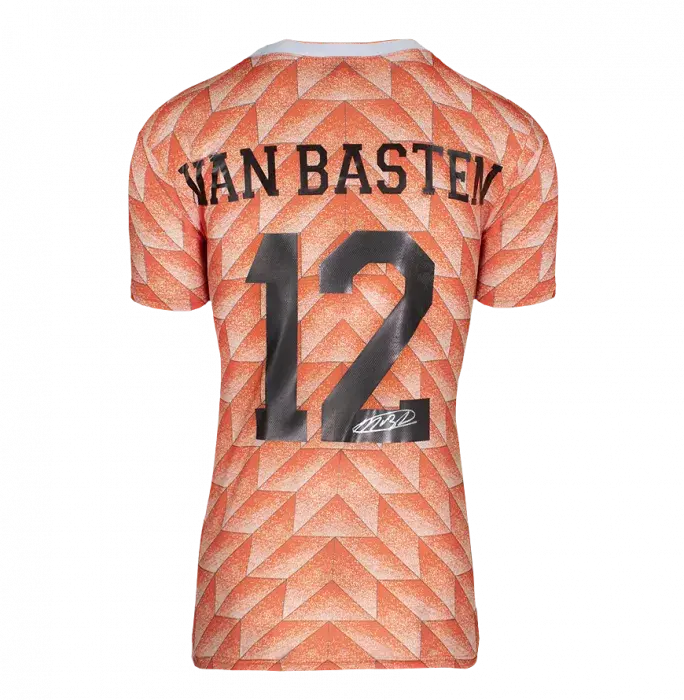 Marco Van Basten Official Ballon D'Or™ Back Signed And Hero Framed Netherlands 1988 Home Shirt