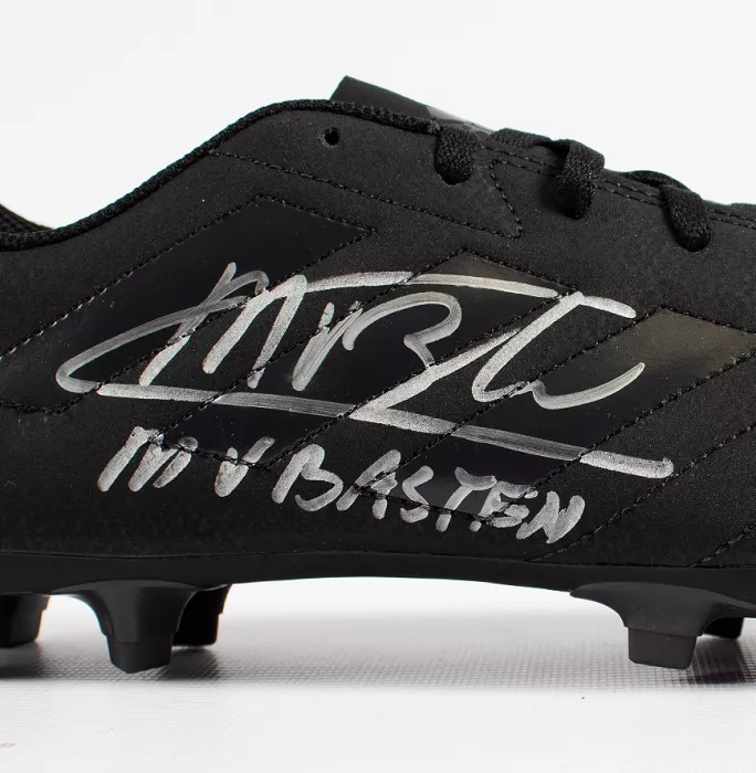 Marco Van Basten Signed Black Adidas Blackout Boot