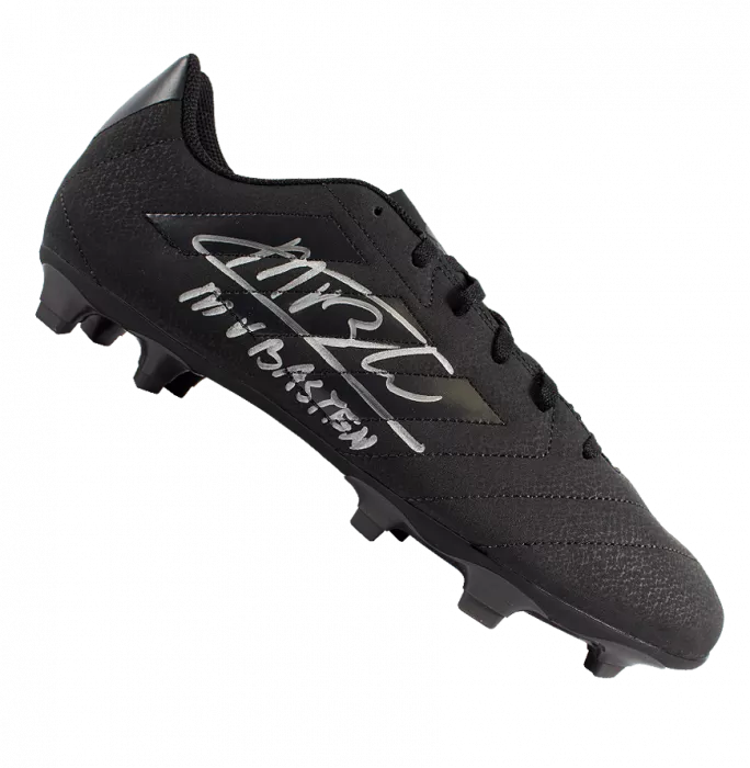 Marco van Basten Signed Black Adidas Blackout Boot